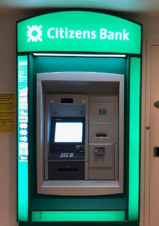 A photo of the Citizens Bank ATM at Conn
