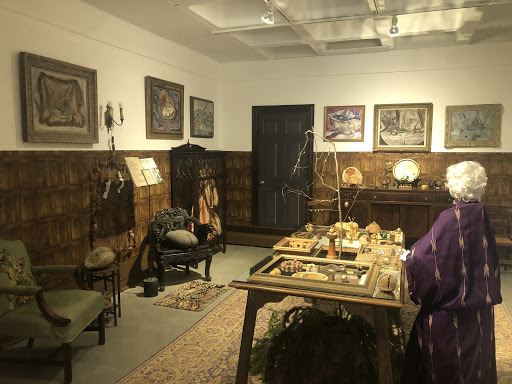 A recreation of a room from the original nut museum. 