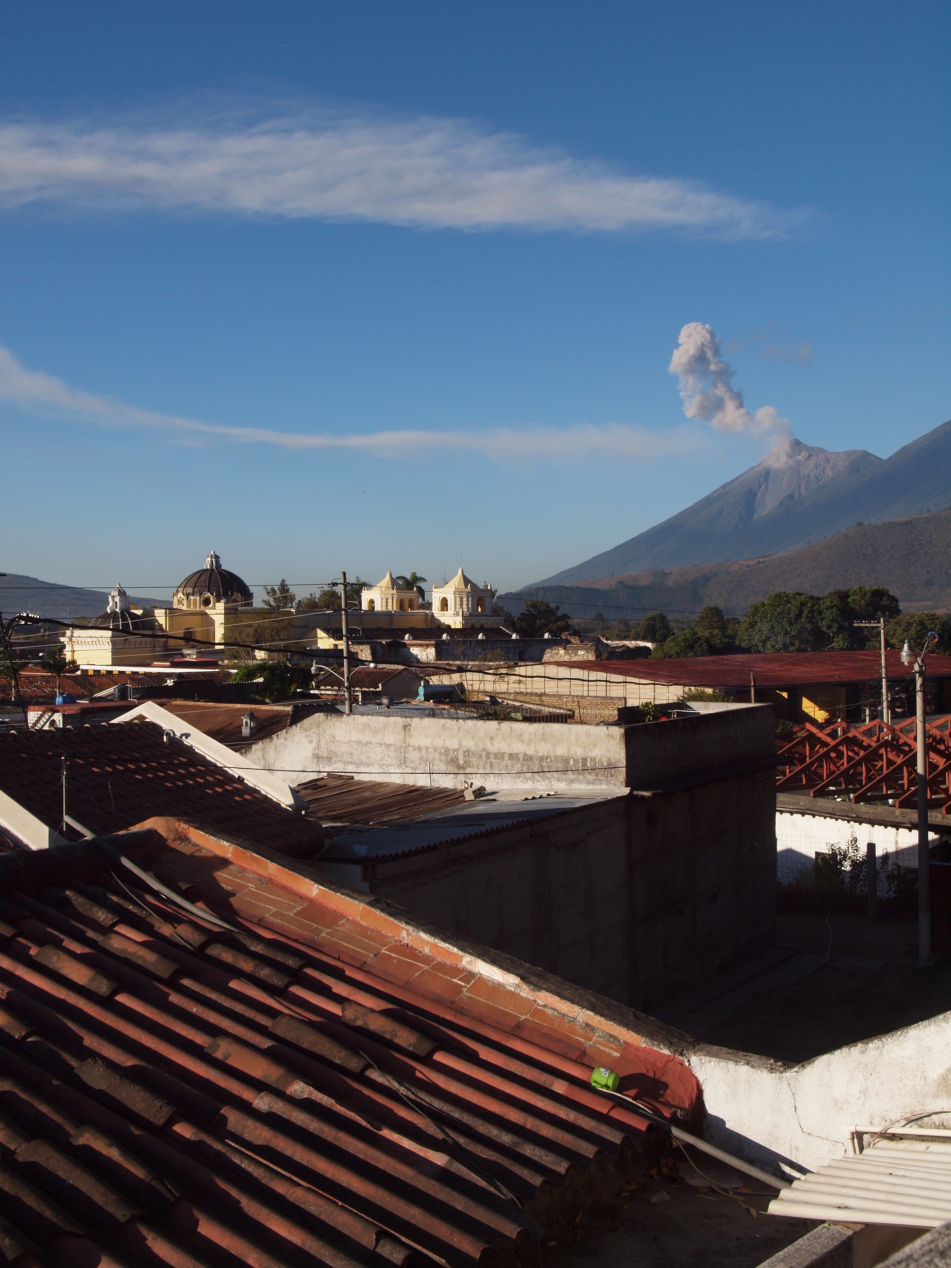 A volcano in Antigua, Guatemala erupts 