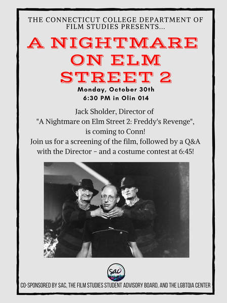 Event poster for Nightmare on Elm Street 2 screening
