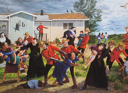 image of Kent Monkman's painting The Scream