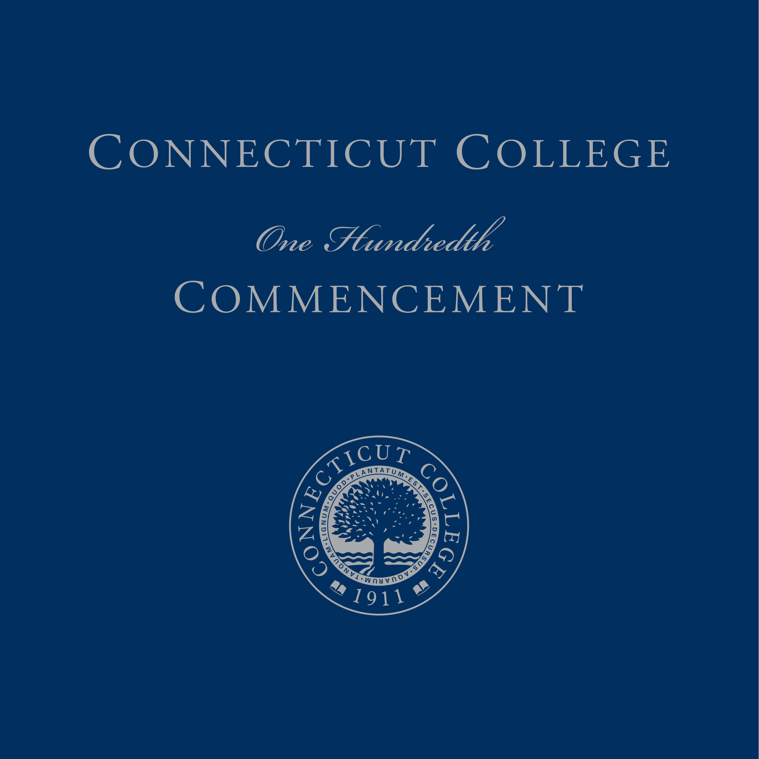 Connecticut College One Hundredth Commencement Program Cover