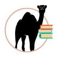 Camel with books