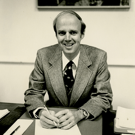 An archival photo of President Emeritus of Connecticut College Oakes Ames, courtesy of The Linda Lear Center for Special Collections & Archives. 