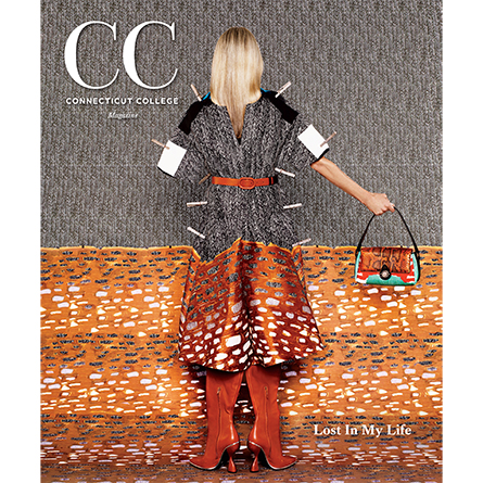 The cover of the Winter 2019 issue of CC magazine, which depicts artwork by Rachel Perry '84.