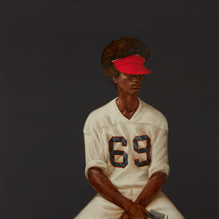 Mr. Johnson (Sammy From Miami), a painting by Barkley Hendricks