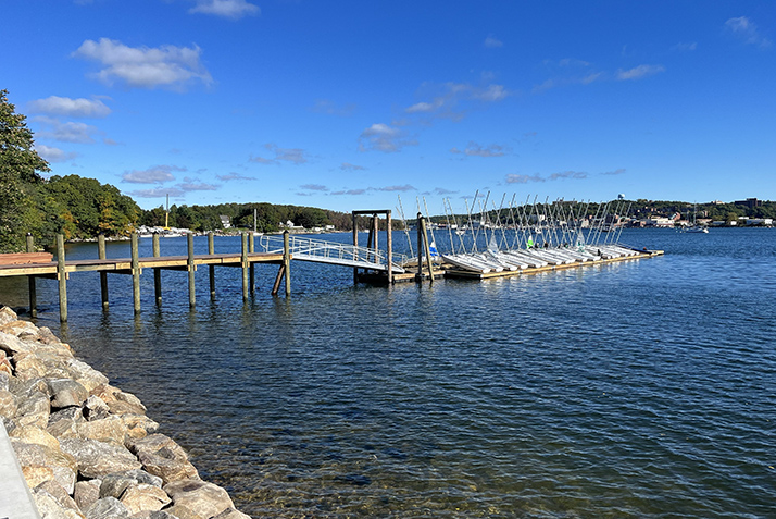 The new sailing dock