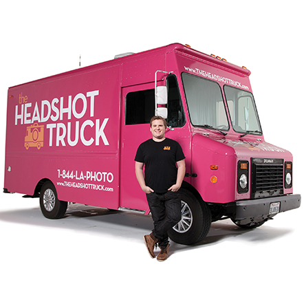 Will Harper '06 and his Headshot Truck