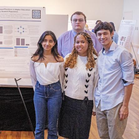 Students share summer science research at Fall Weekend poster symposium