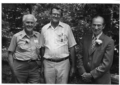 Richard Goodwin, William Niering and George Avery in 1981.
